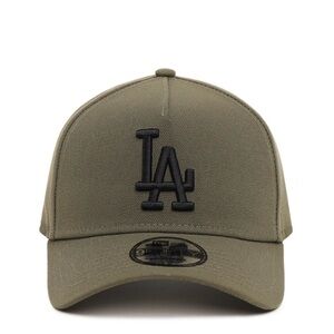 New Era Olive Green with Black LA logo SnapBack